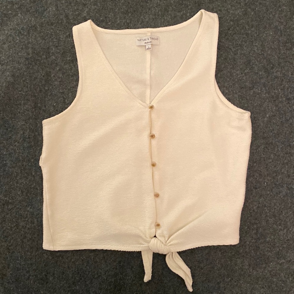 Madewell Button Tie-Front Tank